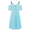 2026 Women's Fashion Zipper V-neck Off-the-Shoulder Camisole Dress