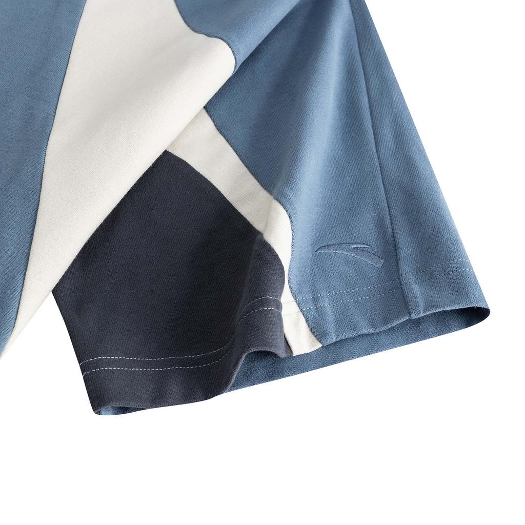 Anta Kyrie Basketball Series Trendy Versatile Sports Casual Loose Knit Couple T-Shirt Unisex Tops Misty-Blue 972611101-4