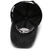 Unisex Washed Distressed Baseball Cap – Spring/Summer, Curved Brim, Letter Embroidery, Retro Style