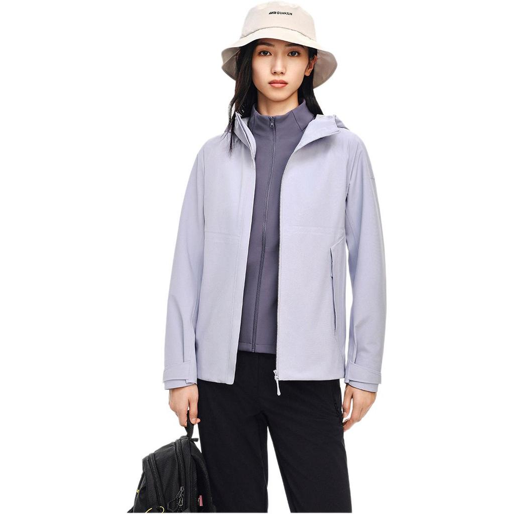 Anta Simple Hooded Versatile Casual Three-In-One Windproof Warm Jacket Women Jacket 162540623-1