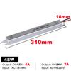 100W AC 220V TO DC 12V 24V Strip Power Supply Outdoor IP20 Waterproof Dustproof Aluminum Shell Light Strip Driver Transformer