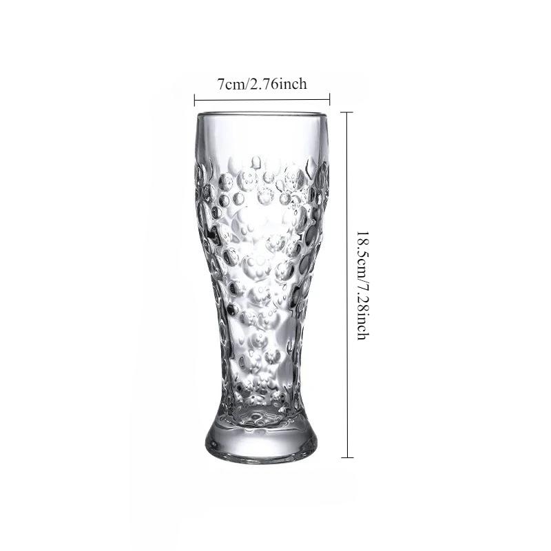 Large-capacity Drinking Cups Personalized Beverage Cups Transparent Soda Water Cups Creative Wheat Beer Glass Party Beer Glass 1pcs