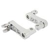 Motorcycle Foot Peg Highway Bracket 360 degrees  Adjustable Rugged Foot Peg Extension Bracket for Touring Electroplated