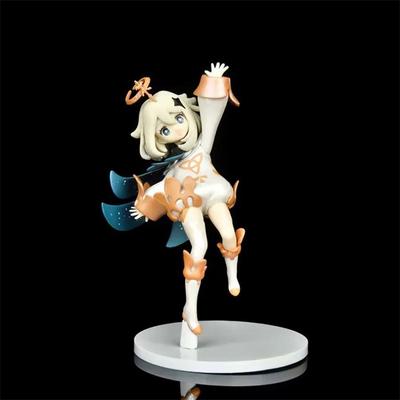 14cm Anime Genshin Impact the NPC Paimon 1/7 Scale Statue Figure Kawaii Model Toy Best Gift