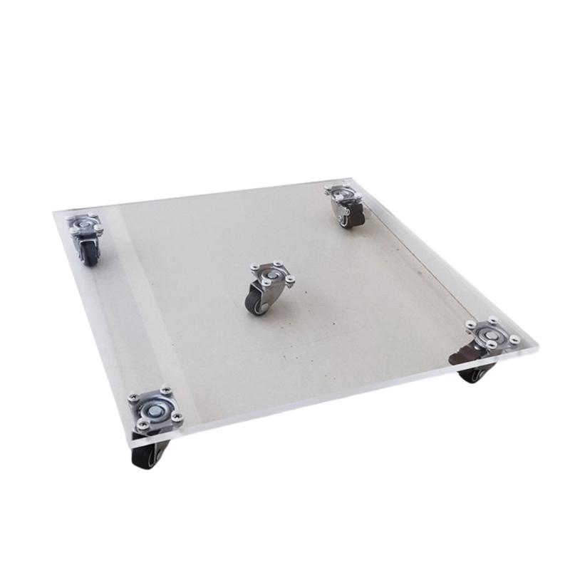 Supporto Robusto per Piante con Ruote Supporto per Piante a Ruote Quadrato Supporto per Piante in Metallo Adatto per Interni Esterni