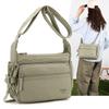 Women's Large Capacity Nylon Crossbody Bag Multi-Pocket Lightweight Shoulder Bag for Travel Daily Commute