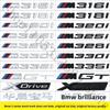 Für BMW M320i 325i 328i 330i 335i Nummernschild, 2004-2023 330Li 318Li Kofferraumemblem, Heckemblem-Aufkleber & Kotflügel-Seitenemblem-Aufkleber
