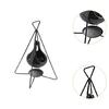 Fashionable Essential Oil Warmer with Iron Frame Scented Candle Holder for Bedrooms and Living Room