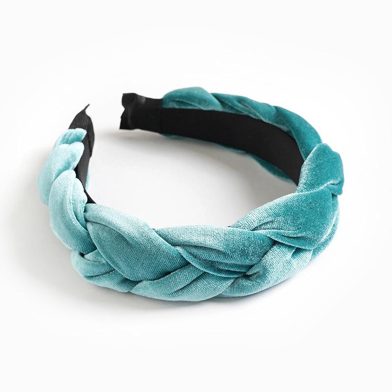 European and American Velvet Twist Braid Headband Collection