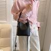 IELGY Spring Summer Retro Commuter Portable Bucket Bag