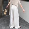 Women's High-Waisted Straight-Leg Elastic Waist Casual Pants