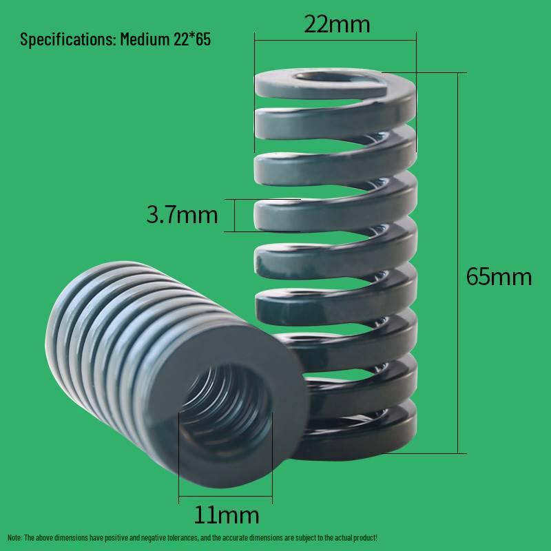 Molla Elicoidale di Compressione Rettangolare 65MN Verde - Standard Giapponese, Filo Piatto ad Alta Resistenza