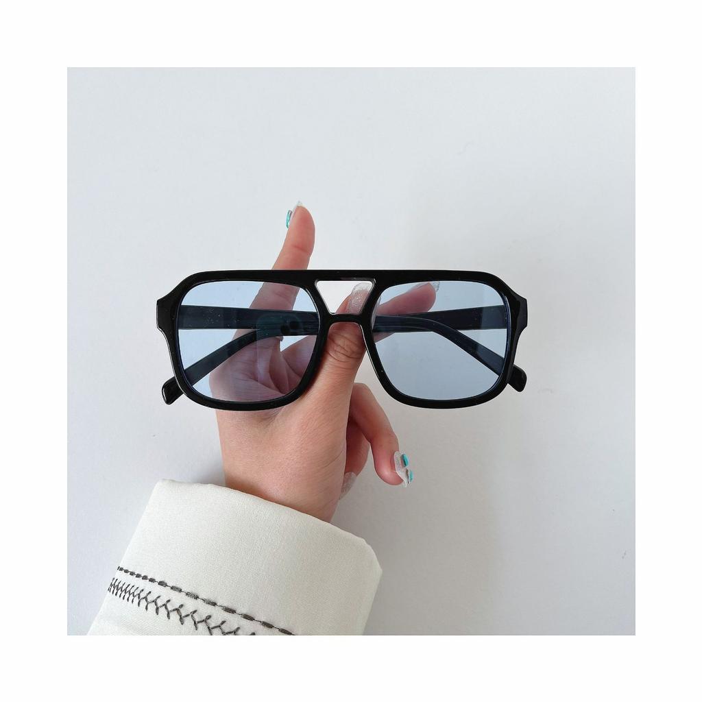 New Large Frame Square Sunglasses Men'S Pilot Fashion Sun Glasses Men Brand Designer Vintage Eyewear Uv400