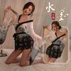 Large Size Ink Wash Hanfu New Sexy Charm Nightgown Women's Waist Butterfly Lace-up Pajamas Sexy Wind Free