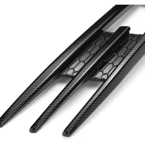 For VW Golf MK7 2013-2016 Car Sticker Front Bumper Side Vent Spoiler Splitter Canard Fog Light Lamp Cover Carbon Styling Black