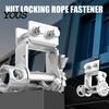 Adjustable Rope Tightener Universal Truck Clamp Tie-Down Tool, Heavy-Duty Steel Cargo Securing Fastener, No-Weld Installation for Pickup
