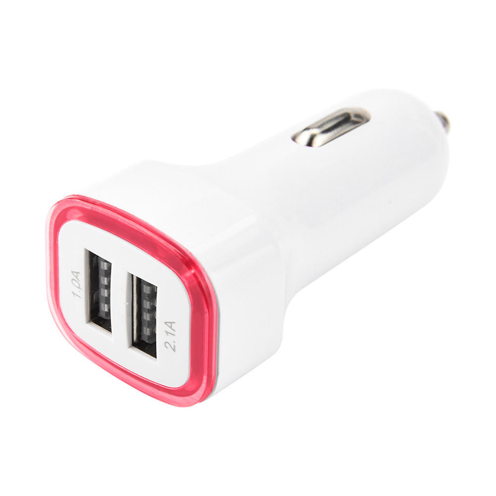 Buy 5V 2.1A 2Port USB Car Charger with LED Screen Smart Phones Charger Adapter at affordable