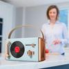 Tragbarer Retro-Bluetooth-Lautsprecher, Hohe Klangqualität, Blau, ABS