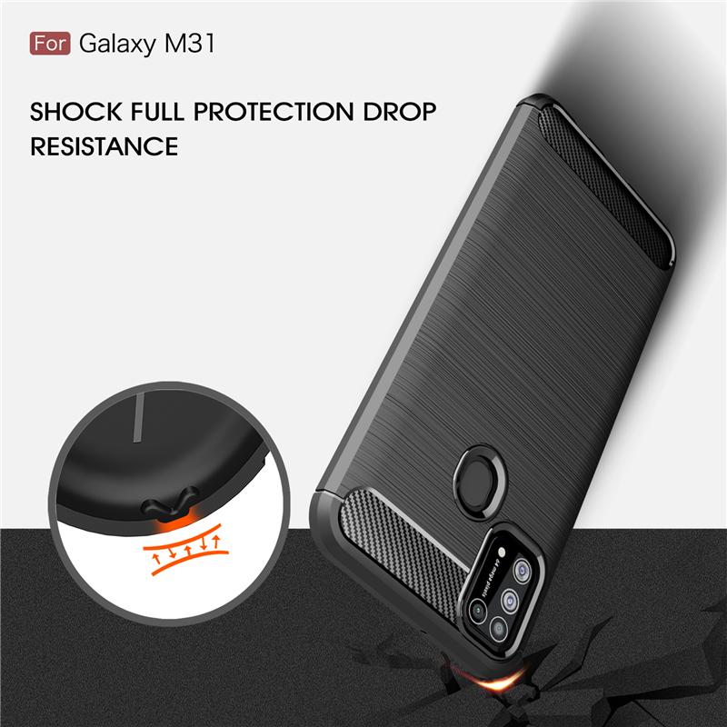For Cover Samsung M31 Case For Samsung Galaxy M31 Soft Shockproof Shell Silicone Back TPU Case For Samsung M30S M31 M21 Fundas