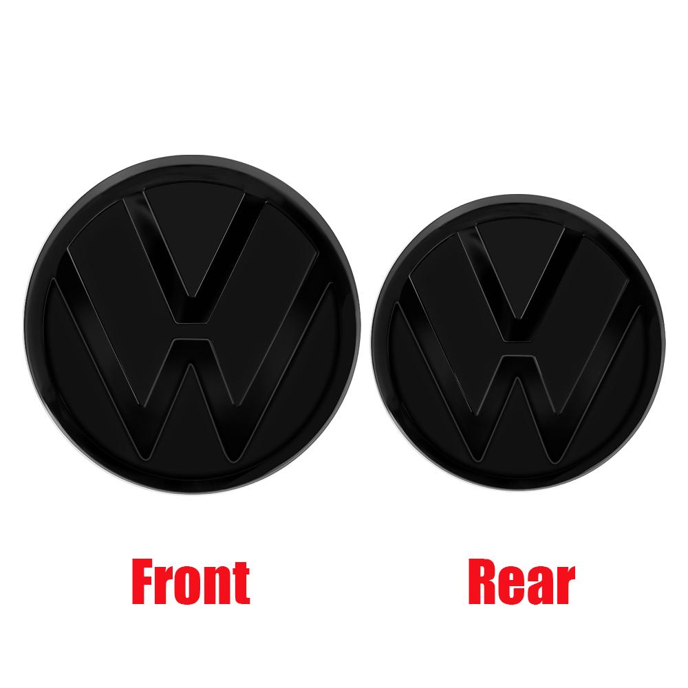 3D Car logo Front Grille Emblem Trunk Replace Cover Sticker For Volkswagen VW Polo T-ROC ID.3 Golf8 MK8 Passat Variant Arteon CC