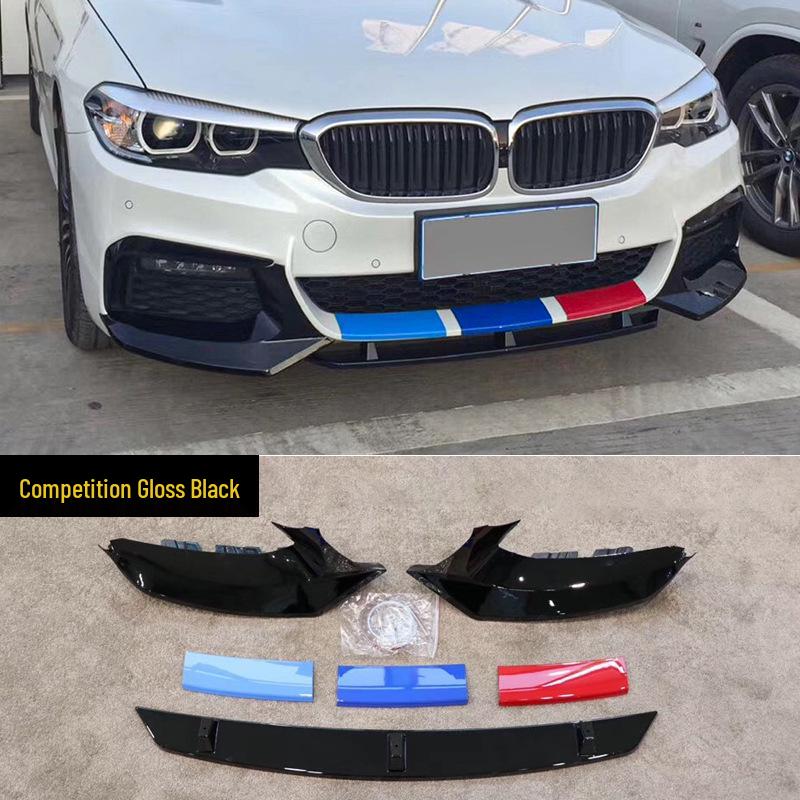 Compatible BMW New 5 Series Front & Rear Lip Kit (525/530Li) - Black Warrior MP Modification Kit.