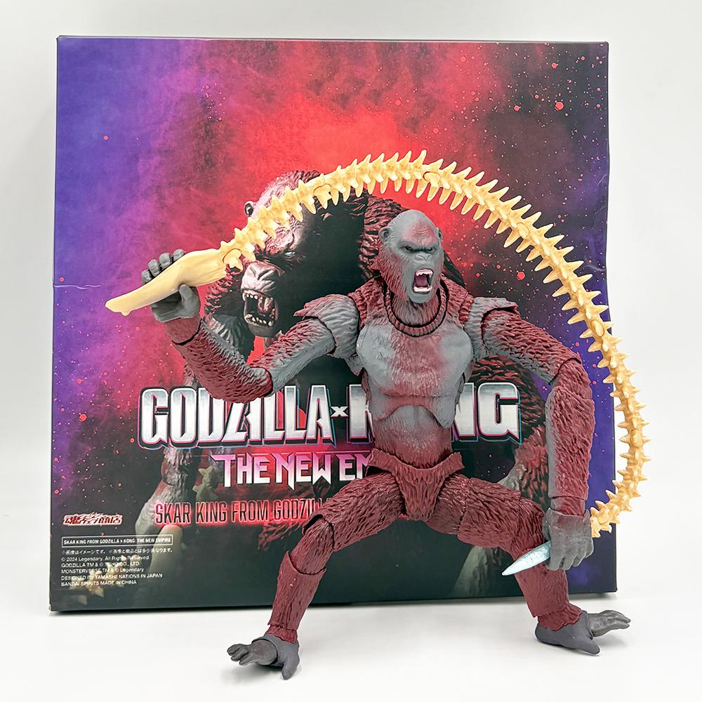 SHM 2024 Godzilla Moive Rise Of Empires Scar King VS King Kong PVC Action Figure Kids 20CM Kids Gift