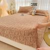2025 Cearceaf de Pat de Pluș Lenjerie de Pat Cearceaf Velvet Cearceaf de Pat Litera 3D Love Husă de Saltea Elastic Ajustabil Cearceaf cu Elastic
