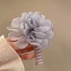1PC New Lovely Beaded Big Flowers Elastic Spiral Hair Rope Head Rope Ponytail Hair Ring Rubber Band Headdress For Kids