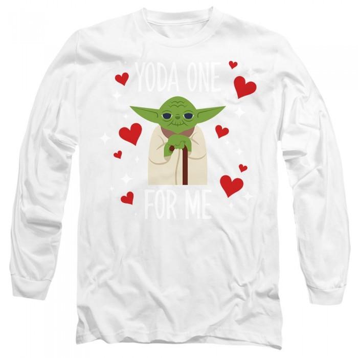 Star Wars Unisex Adult One For Me Yoda Valentine`s Day T-Shirt