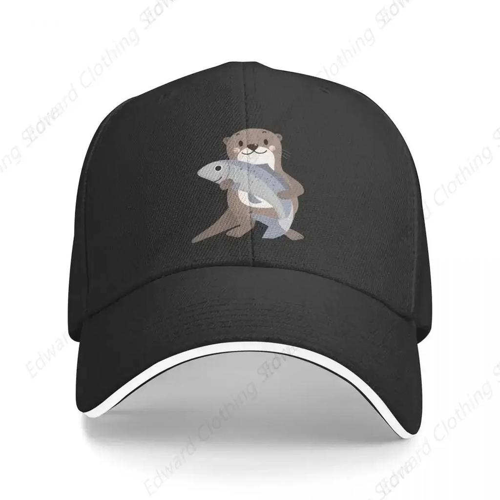 sea otters patternSea otters lovers Baseball Cap Rugby birthday Anime Beach Bag Sun Hats For Women Unisexs