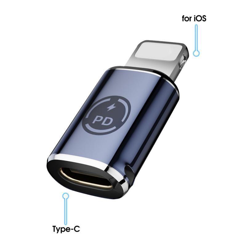 HdoorLink PD27W Hızlı Şarj Adaptörü USB C'den Lightning Dönüştürücü OTG Veri İletim Konnektörü iPhone iPad İçin