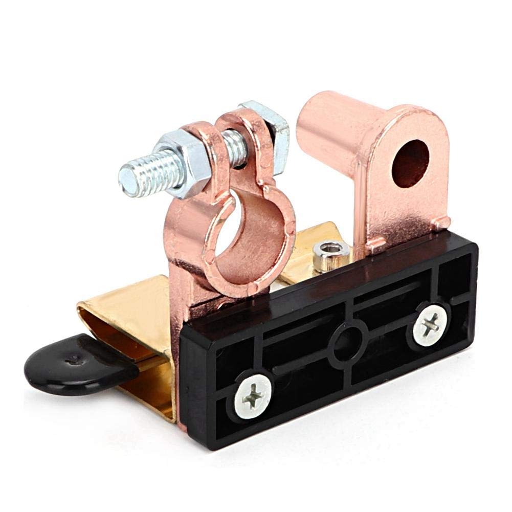 Akozon Power Off Switch 4-6AWG -24V Car High Current Switch Disconnect Top Post Power Off Switch