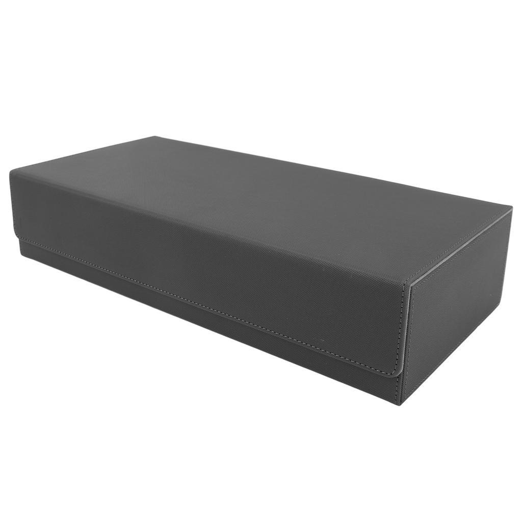 Caixa de Armazenamento de Cartas Couro PU Fecho Magnético Estojo para Deck de Cartas com Gaveta para Mais de 550 Cartas de Jogo