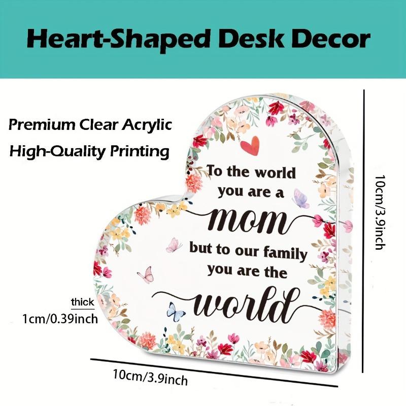2D Flat, Heartfelt Keepsake Acrylic Decorative Plaque, Birthday Gift, Suitable for Wall Decoration, Porch, Room, Villa, Accents Home, Hallway, or Work