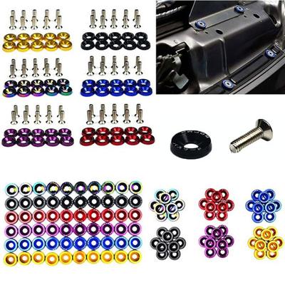 10 vnt. Automobilio valstybinio numerio ženklo Sparno buferis M6 rėmo Sraigtai Dekoras su poveržle