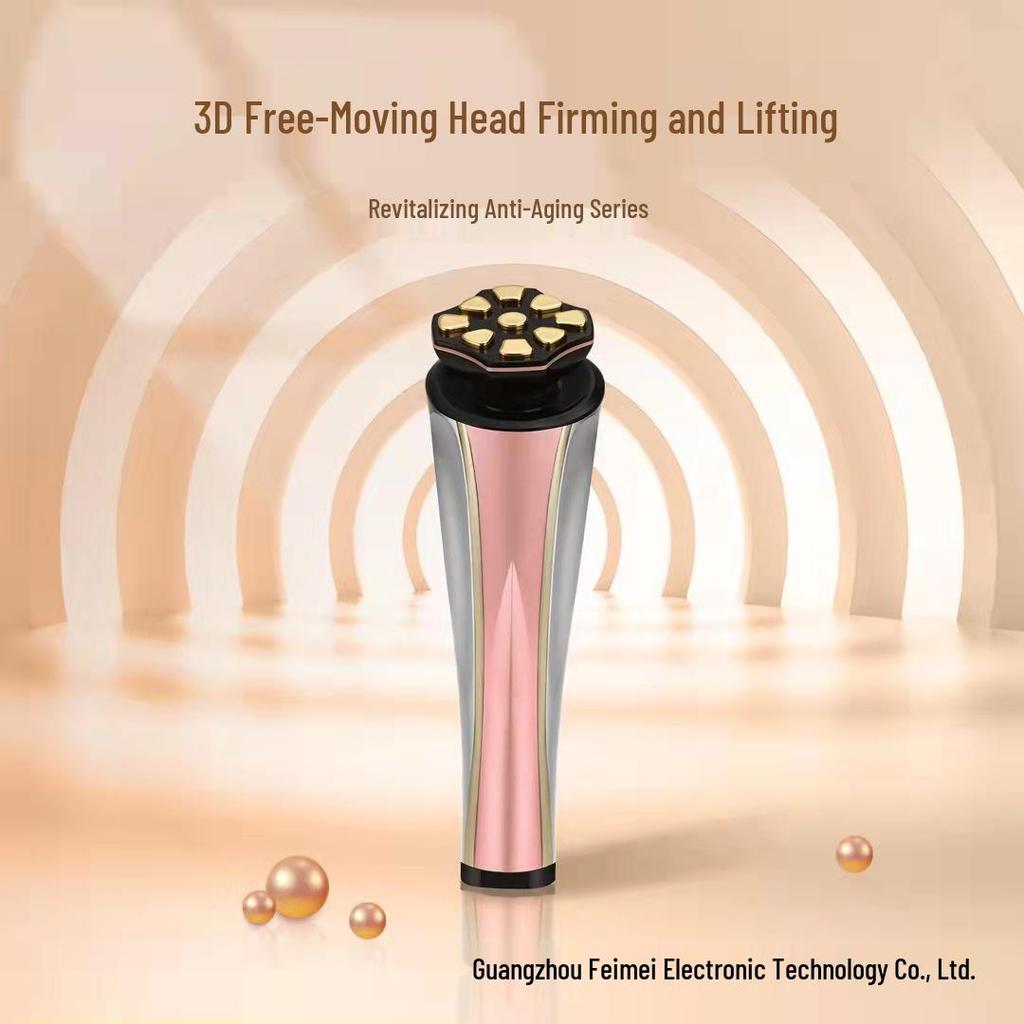 New RF Radio Frequency Face Lifting & Firming EMS Microcurrent Gold V-Face Rejuvenation Device