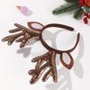 Sequins Reindeer Antler Hairband Hair Hoop Cosplay Headdress Christmas Dress Up Hair Accessory Prop 2025 Christmas Decoration