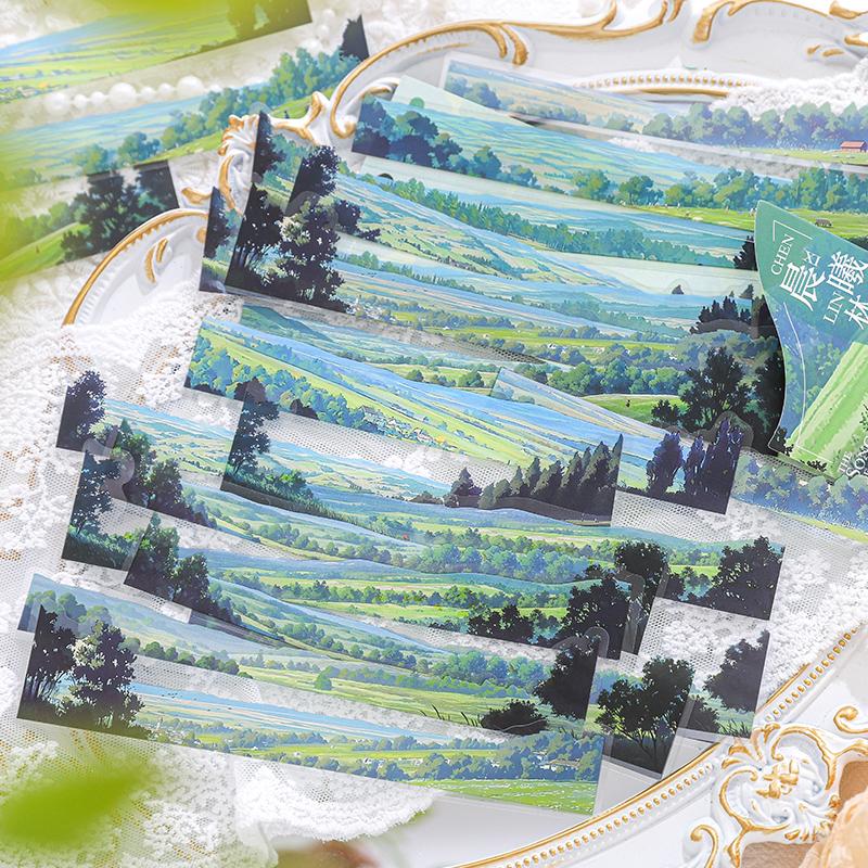 Journal GO 20pcs/lot Natural Scenery Stickers Beautiful Landscape Sticker Pack natural scenery Junk Journal DIY Scrapbooking