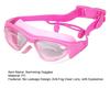 Kids Swim Goggles with Earplugs Waterproof No Leakage Anti-Fog UV Protection Clear Lens Boys Girls Swimming