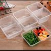 Disposable Two-Compartment Food Containers