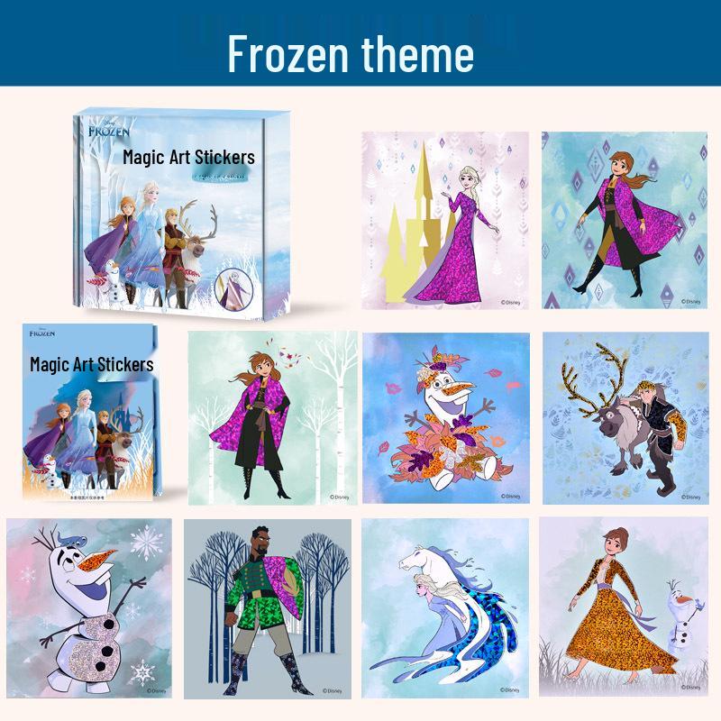DIY Iridescent Magical Art Sticker Painting Set for Kids