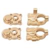 RC Steering Cup Providing Balanced Replaceable Golden Brass Steering Cup Gear Cover for FMS FCX24 1/24 Crawler