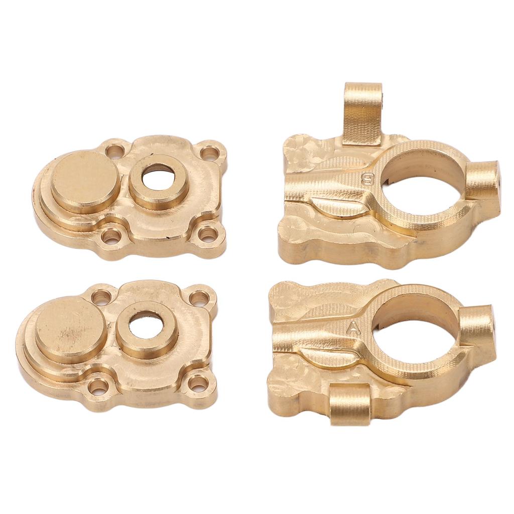 RC Steering Cup Providing Balanced Replaceable Golden Brass Steering Cup Gear Cover for FMS FCX24 1/24 Crawler