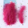 50 PCS Turkey Marabou Feathers 10-15CM Fluffy Decorative Feather for DIY Wedding Dress Jewelry Decoration Accessories Plumes