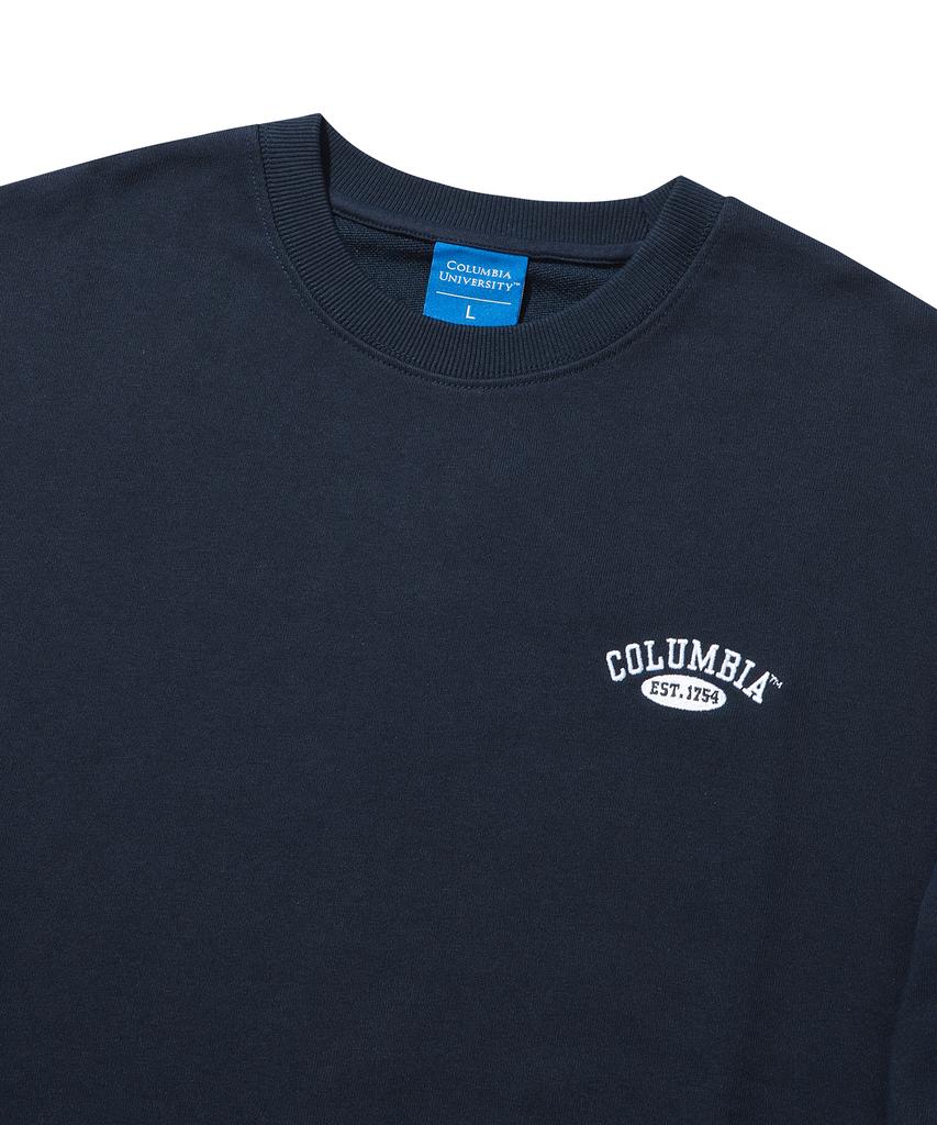 COLUMBIA UNIVERSITY Cu Arch Logo Light Terry Sweatshirts Dark Navy