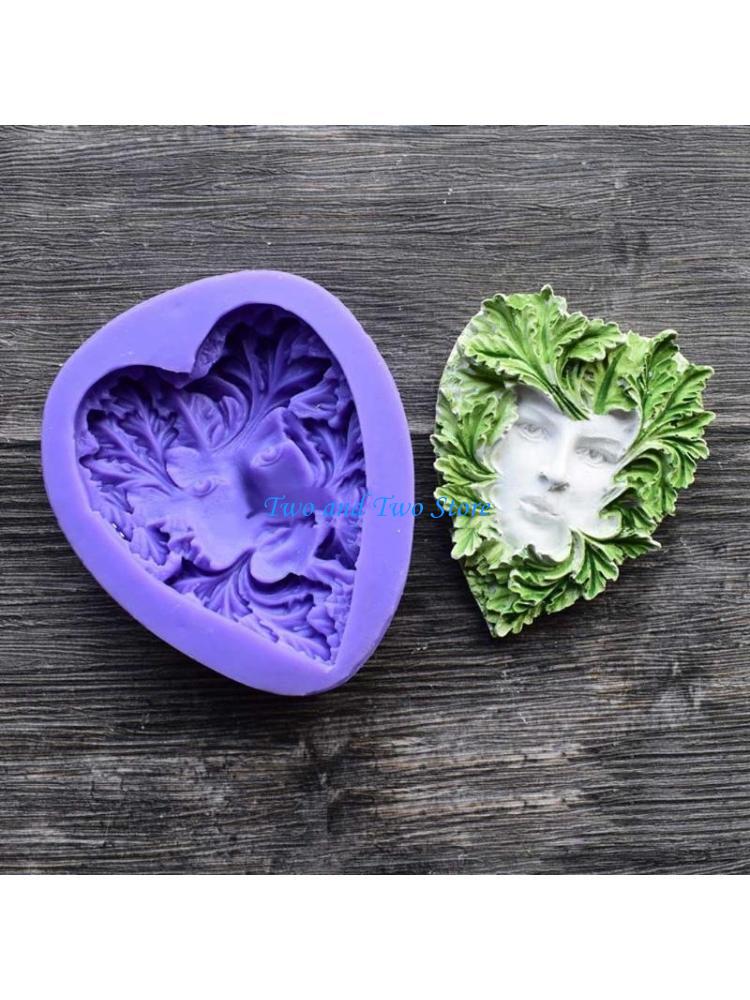 HX6F DIY UV Epoxy Resin Silicone Soap Face Mold for Handmade Making Tool Living Room Craft Transparent Supplie CN