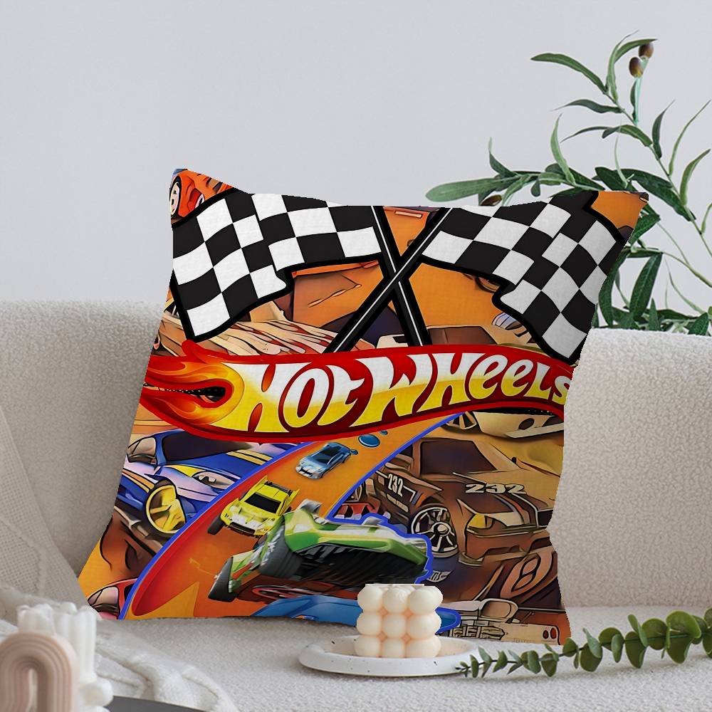 H-Hot Funny W-Wheels Pillow Cover Sofa Cushion Cover Home Room Decoration Children Gift