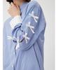 Furfur Ribbon Sleeve Overshirt RWFT251065 BLU Women's