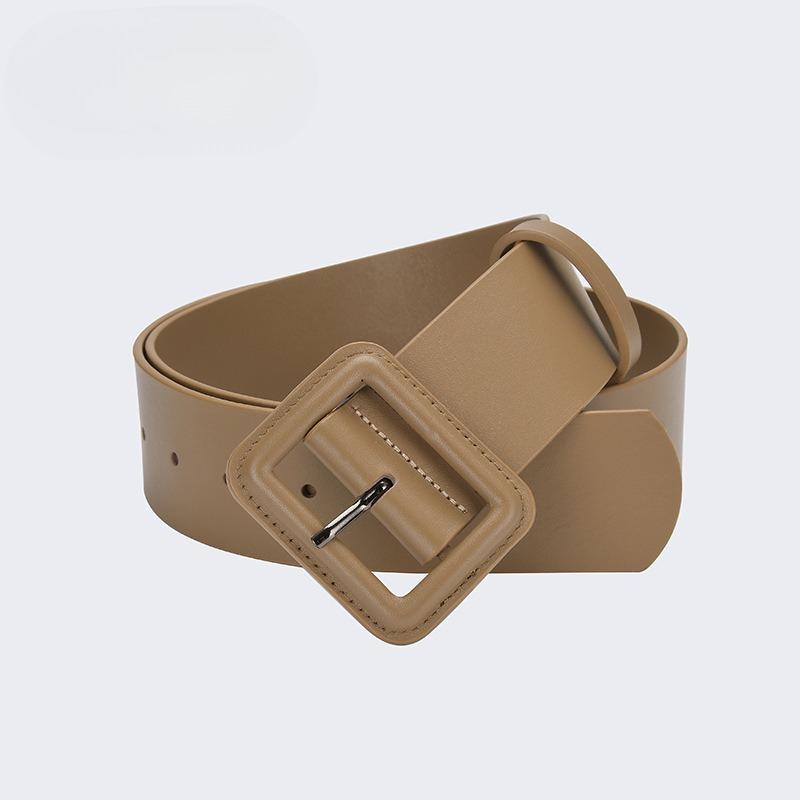 Wide Belt Women's Genuine Leather Decoration Versatile Coat Suit with Skirt Sweater Waist Top Layer Cowhide Bag Waist Seal