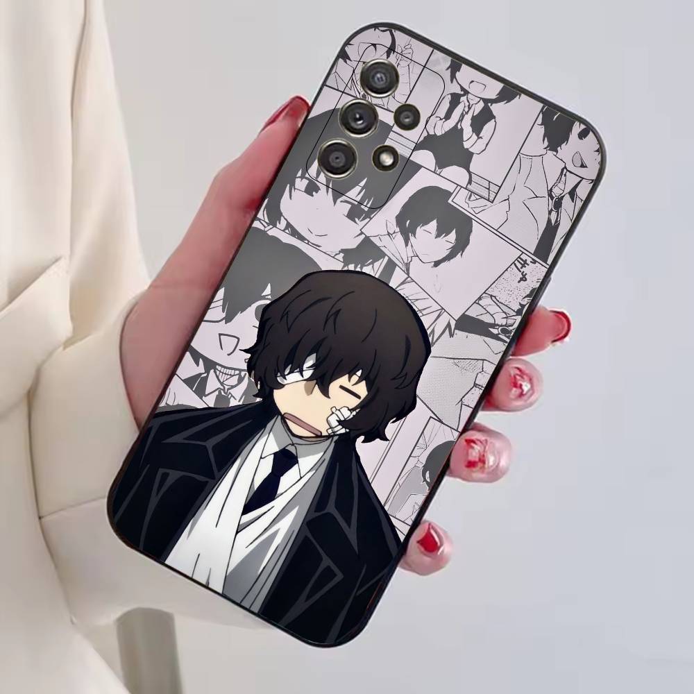 Dazai Osamu Anime Bungo Stray Dogs Phone Case For Samsung S25,S24,S21,S22,S23,S30,Ultra,S20,Plus,Fe,Soft Silicone Black Cover